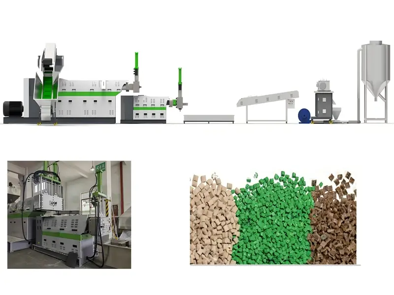 Afrikansk ordre på plastpelleteringsmaskine